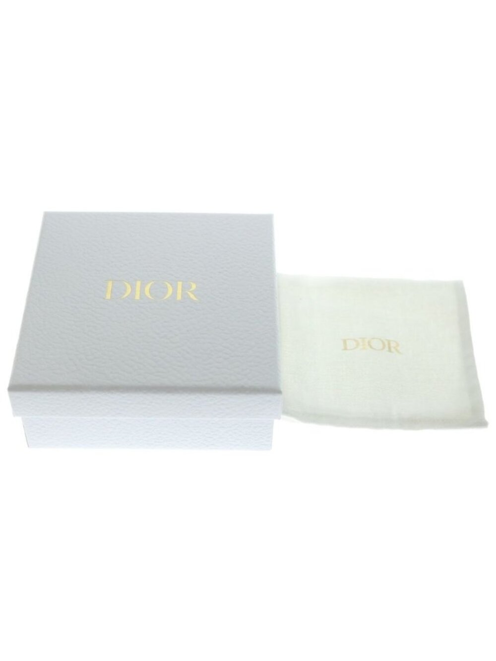 Dior Cdlogo Line Stone Earrings Gold - Picture 6 of 6